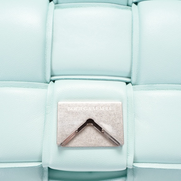 BOTTEGA VENETA blue leather PADDED CASSETTE Crossbody Shoulder Bag. Never Worn - Picture 8 of 10